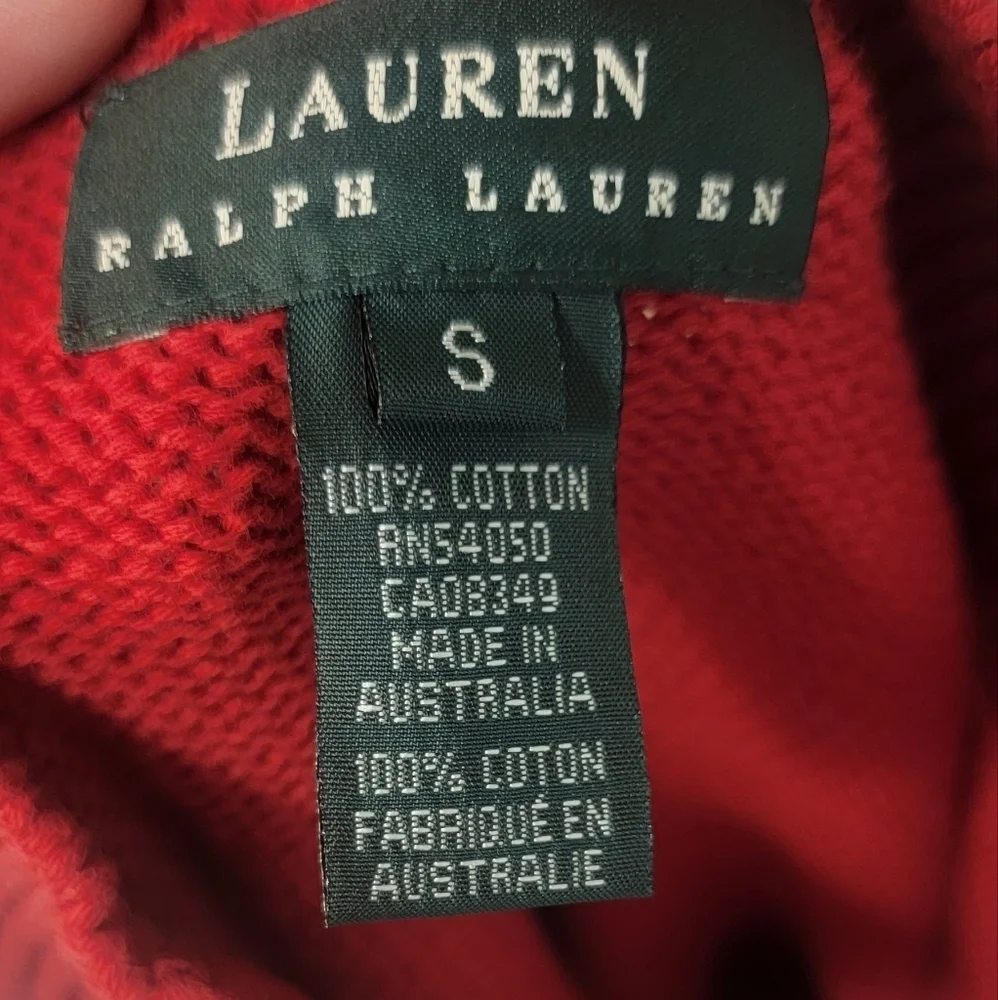 Ralph Lauren‎ Martinique Essent Rouge Womens Sweater Size Small Brand New